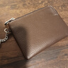 欧凡卡蒂真皮男士零钱包迷你小钱包女大容量钥匙包零钱袋卡包硬币包超薄 咖啡色 实拍图