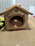 阿柴与猫封闭式猫窝大房子小型犬狗窝睡觉猫狗屋可拆洗四季通用宠物窝 实拍图