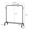 喻品衣架落地衣帽架挂衣架卧室客厅晾衣杆晒衣架可置物加粗MJ53黑100 实拍图