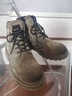 苏系男士马丁靴男款2025秋冬季新款透气高帮工装男靴英伦风真皮雪地靴 卡其色【二层猪皮高品质】 42 男码（尺码偏大建议小一码） 实拍图