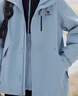 骆驼（CAMEL）冲锋衣女三合一黑色外套男户外防暴雨防风防水旅游登山服 实拍图