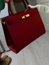 红谷包包女包优雅大气手提包牛皮单肩大容量手拎斜挎包新年生日礼物 实拍图