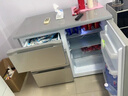尊贵（ZUNGUI） BCD-210CV 210升 卧式冰箱家用抽屉柜式小型双门橱柜式嵌入式矮电冰箱 酷金 实拍图