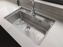 欧琳（OULIN）水槽大单槽水槽厨房水池洗菜盆一体盆三孔系列304不锈钢单槽616B 实拍图