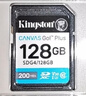 金士顿（Kingston）128GB SD存储卡 U3 V30 相机内存卡 高速sd卡大卡 4K超高清拍摄 读速200MB/s 实拍图