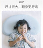 睡眠方程式天资儿童枕头宝宝婴儿硅胶枕透气可水洗6月1岁3岁6岁+ 蓝 纯色 N5-枕高5cm-建议身高95-135cm 实拍图
