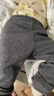 优衣库婴幼儿宝宝摇粒绒紧身裤打底裤内里加绒裤478432 478432/08深灰色 90 实拍图