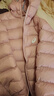 亚瑟士（asics）童装25年冬季儿童柔软舒适三防轻薄保暖羽绒服【高充绒量】 粉色 清洁度1000-鸭绒 140 充绒量79g 实拍图