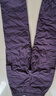 雪中飞羽绒裤女秋冬保暖松紧腰抽绳工装直筒长裤 紫色 175/80A  实拍图