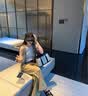 喵小姐（MISSMIAO）轻奢高端品牌女士包包新款牛津布托特包大容量单肩手提包花园包女 黑白色(高级感休闲商务公文包) 实拍图