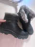 全洲狼 雪地靴男冬季新款东北棉鞋男大码抗寒防水加绒保暖轻便防滑靴子 黑色棉鞋-升级版 加绒 42 (260mm) 实拍图