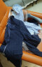 海澜之家（HLA）礼服套装男春秋款稳重大方修身三件套西服套装 蓝灰格纹C2 175/92A 晒单实拍图