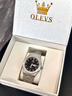 欧利时（OLEVS）瑞士认证品牌男士手表男款2025新款简约大气双日历防水男生石英表 豪华旗舰升级版 实拍图