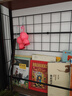 溢彩年华置物架收纳洞洞板网格书架储物货架子免打孔立式墙面收纳架6860黑 实拍图