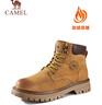骆驼（CAMEL）王俊凯同款冬加绒户外工装马丁大黄靴男 G15W136025R 沙漠黄 40 实拍图