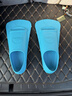 英发（YINGFA）游泳脚蹼 专业训练舒适自由泳浮潜提速助划软橡胶蛙鞋 彩蓝M码 实拍图