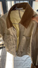 优衣库女装休闲拉链短茄克/外套巴恩风翻领时尚夹克 新款479208 30 浅米色 S /155/80A 实拍图