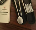双枪（Suncha）钛健康不锈钢筷子勺子套装 便携餐具盒整套学生上班族专用3件套 实拍图