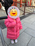 保姆鹅  【风墙】儿童羽绒服宝宝中长款护脸加厚外套保暖童装[NG2664] 石榴粉 130 实拍图
