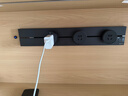公牛（BULL）轨道插座明装超薄大师级墙壁插座壁挂式插线板接线板多功能免打孔8000W轻薄 【爆款】墨云灰【明装50cm+3个五孔适配器】 实拍图