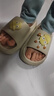 儿童EVA拖鞋踩屎感男童女童夏季 卡通可爱软底厚底小孩外穿凉拖鞋 灰白-煤球 34 内长21cm 实拍图