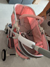 逗逗熊高景观婴儿推车两用避震轻便儿童车推车可折叠宝宝可坐可躺BB车 旗舰藕粉+全功能+单手收+橡胶轮 实拍图