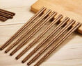 京东京造 筷子 家用食品接触级餐具实木防滑鸡翅木原木【无漆无蜡】10双装 实拍图