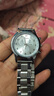 男士时尚商务手表三针数字刻度表盘潮流钢带青少年腕表石英表 白色【手表+送调表器】 实拍图