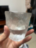 简约ins风玻璃杯家用果汁杯办公室咖啡杯磨砂啤酒杯树纹冰川杯 矮款 2只装220ml 实拍图