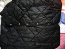 小香风女款无领菱形格小个子内搭轻薄保暖短款冬季羽绒棉服外套 黑色 【轻薄保暖】 XL 120-130斤 实拍图