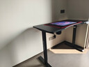 傲风A4电竞桌实木电动升降电脑桌办公书桌子国家补贴黑色带灯1.2*0.6m 实拍图