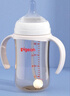 贝亲（Pigeon）自然离乳 PPSU重力球吸管双把手奶瓶 240mL  6月+ AA252 实拍图