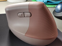 罗技（Logitech）Lift人体工学鼠标 垂直鼠标 小手鼠标 无线蓝牙鼠标 3台设备秒切换 带Logi Bolt接收器 粉色 实拍图