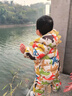 迷你巴拉【迷你小蛋仔】儿童连体羽绒服男女童宝宝冬日保暖萌趣外套新款 黄绿色调 【白鸭绒-1000+清洁度】 90 CM -充绒量68.8g 实拍图
