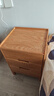 源氏木语实木床头柜北欧卧室储物柜简约橡木收纳柜三抽0.4m 实拍图