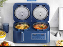 摩飞电器（Morphyrichards）双胆电饭煲电饭锅 家用3-4人多功能2+2L双胆双控电压力锅煮饭微压低糖煲汤锅MR8501蓝 实拍图