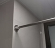 访客晾衣杆伸缩浴帘杆免打孔浴室晒衣杆不锈钢卫生间撑杆 方0.9~1.6米 实拍图
