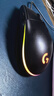 罗技（G）G102第二代游戏鼠标 RGB流光灯效鼠标 轻量化  游戏级8000DPI传感器 黑色 200-8000DPI 实拍图