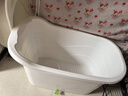 捷贝（Jebe baby）成人浴桶大人泡澡桶沐浴桶加厚全身可坐大号家用带盖浴缸塑料浴盆 象牙白简约款98CM无盖 实拍图