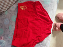 浪莎红内裤女本命年女士骐骥红精梳棉红裤衩短裤头棉红袜子组合装马年 实拍图
