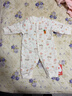 婧麒（JOYNCLEON）新生婴儿衣服春秋连体纯棉亲肤内穿套装新生儿外出抱衣爬服夏 提花黄柿柿如意连体衣 59cm 实拍图