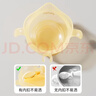COOKSS婴儿蛋花辅食碗新生儿喂水喂奶鹰嘴碗训练吃饭硅胶吸盘碗宝宝餐盘 实拍图