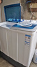 荣事达（Royalstar）半自动洗衣机10KG双缸双筒家用宿舍出租房双桶洗衣机大容量甩干机 以旧换新 白色 RP10030J 实拍图