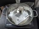 Debo德铂不锈钢火锅汤锅电磁炉燃气明火通用复底带盖26cm 实拍图