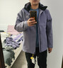 骆驼（CAMEL）三防冲锋衣户外登山服防风防水防污三合一运动外套 AD12263514X抓绒内胆凝夜紫男女 L 实拍图