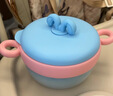 COOKSS婴儿辅食碗恒温注水保温碗316不锈钢宝宝婴幼儿吃饭儿童餐具浅蓝 实拍图