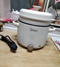 美的（Midea）电煮锅 泡面火锅宿舍小电锅 电蒸锅 多功能家用电热锅 2.6L蒸煮一体 小型2-3人用 配带蒸笼XZE2076 实拍图