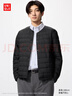 优衣库男女装高级轻型羽绒便携式茄克夹克外套排骨羽绒服478275 478275/09黑色 XL 实拍图