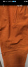 纪柏女裤棉麻女装亚麻夏季女款休闲裤女2025年新款夏款薄款直筒阔腿裤 橙色【高品质棉麻】 XL 建议【121-130斤】 实拍图
