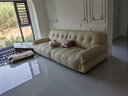 冬熊棉花糖真皮沙发法式奶油风客厅小户型轻奢白色钢琴键云朵沙发 【慵懒加宽版1.15m宽】2.8米 头层真皮【旗舰版】凝胶记忆棉+6CM紫罗兰 实拍图